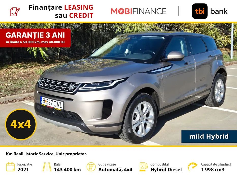 Land Rover Range Rover Evoque Automata AWD /TVA inclus, deductibil /Unic proprietar /Istoric Service
