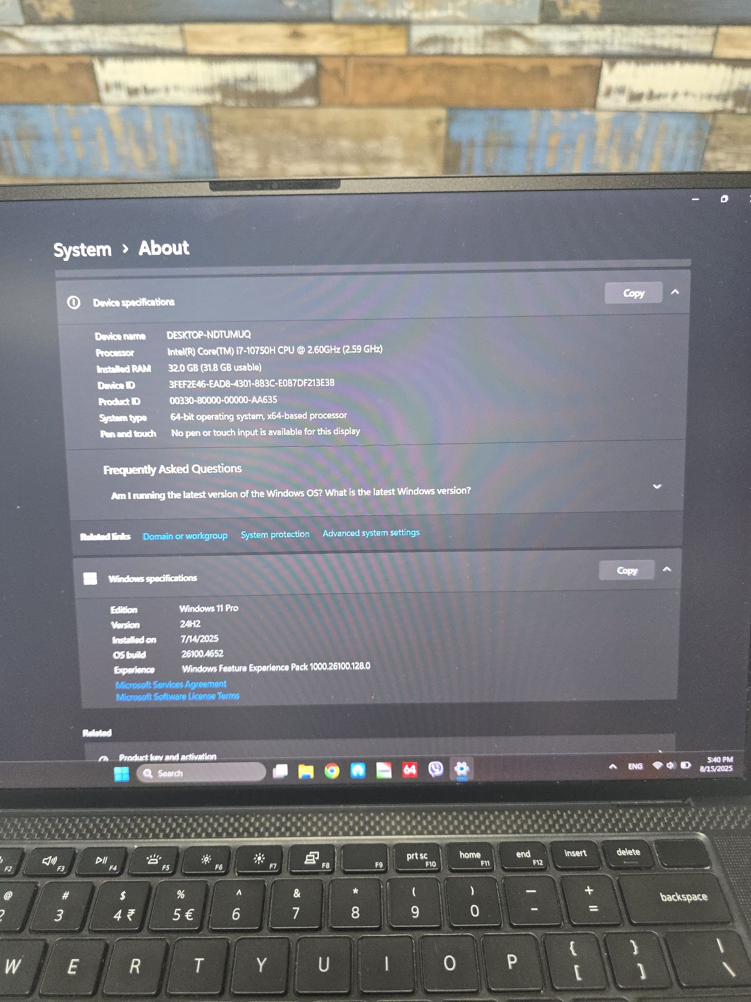 Dell precision 5550 в отлично състояние