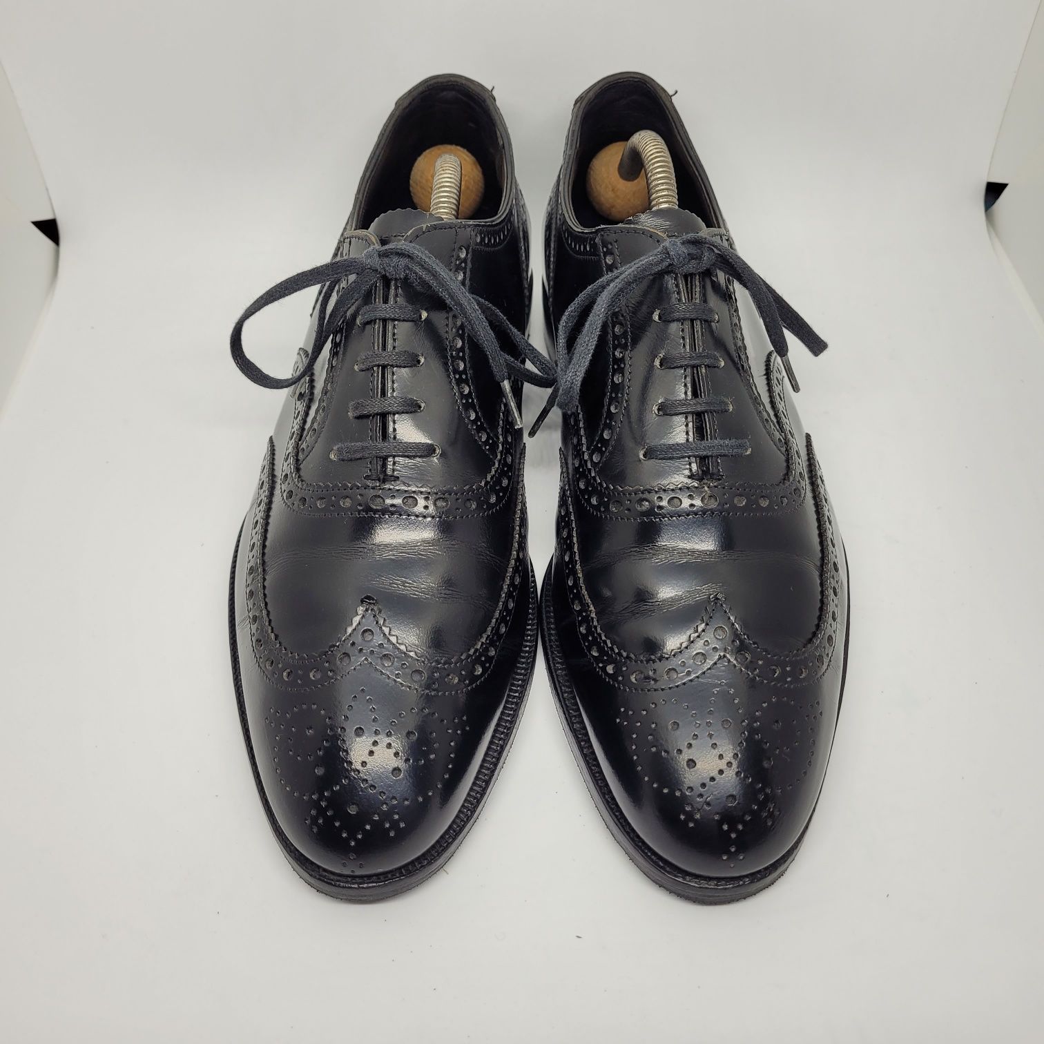 Crockett & Jones "Horseguards", Black Calf, UK 6 E / EU40 - renovata