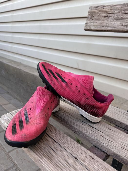 Оригинальный сороконожка adidas X розовый расцветка