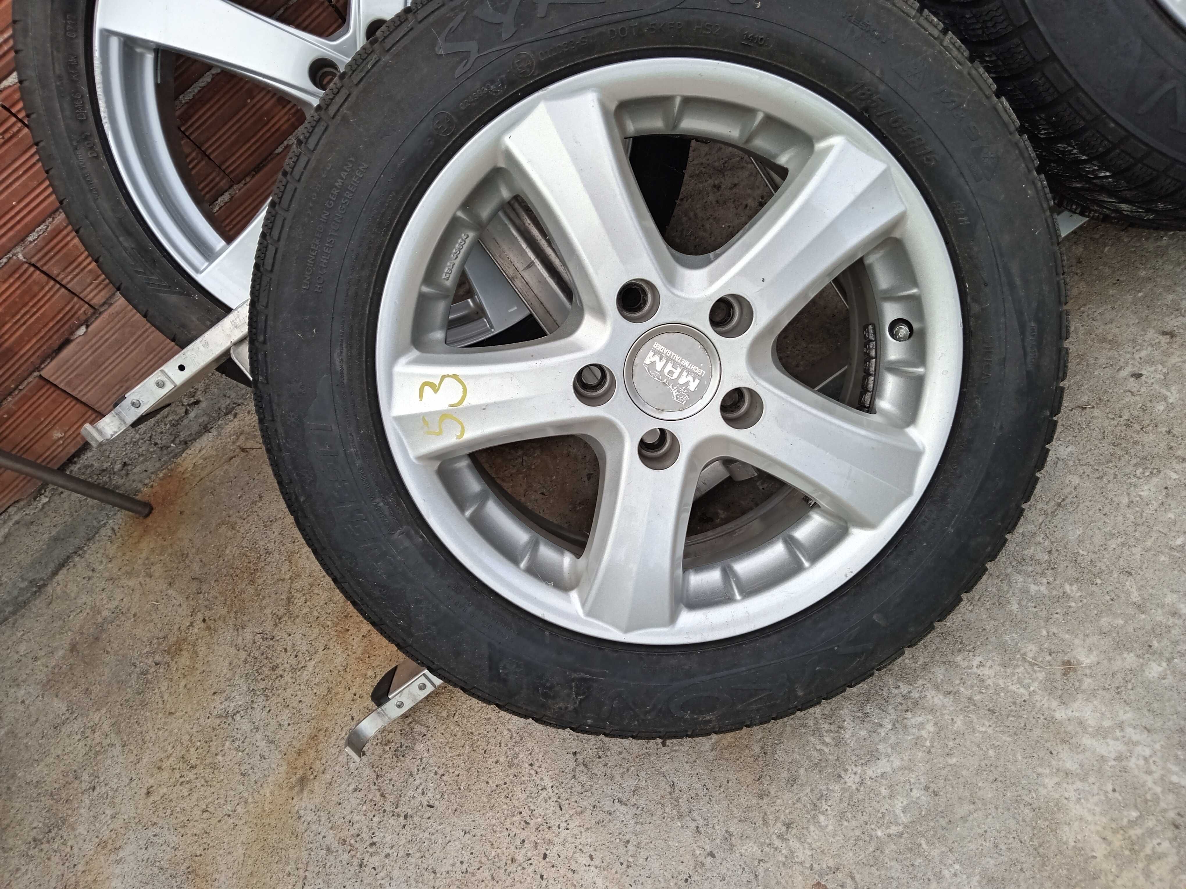 Лети джанти 15" 5х112 Гуми 185/65/15