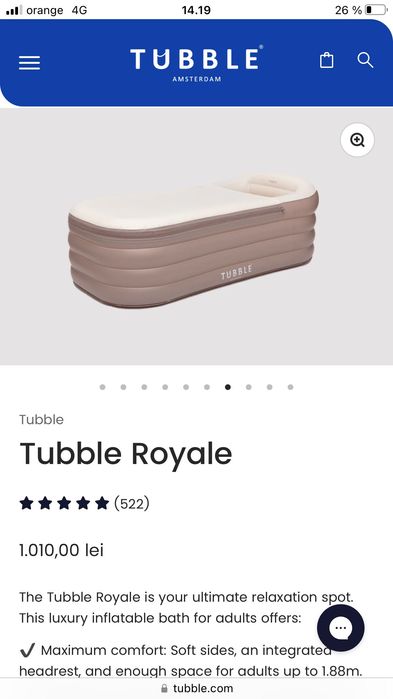 Cadă gonflabilă, ice bath, spa in aer liber