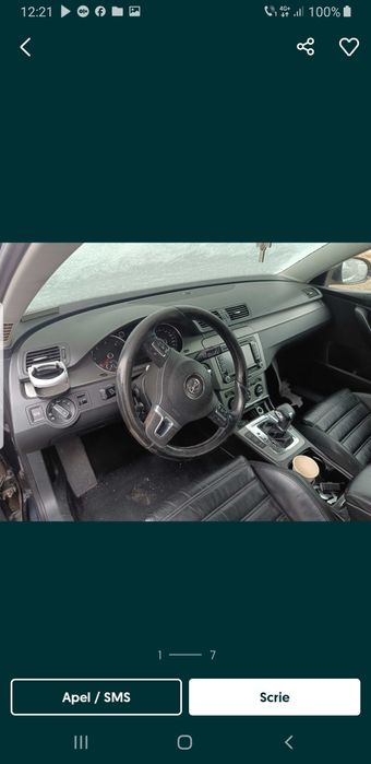 Plansa de bord Passat B6 culoare negru am si gri crem