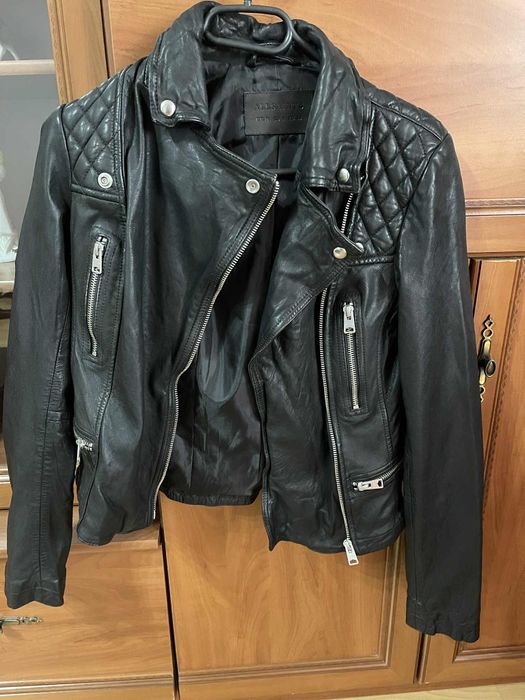 Geaca de piele naturala all saints de fete