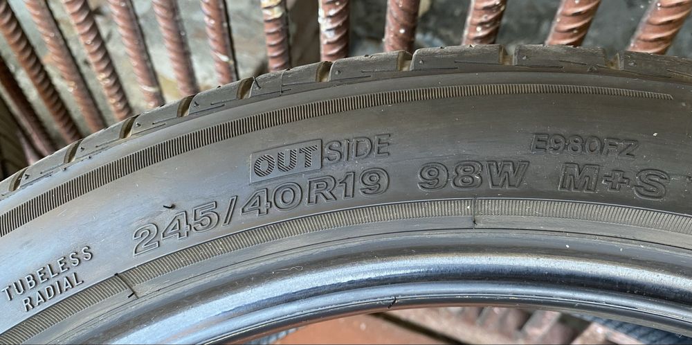 245 40 19 (4 Season) RUNFLAT Bridgestone Potenza RE980AS ВСЕСЕЗОННИ