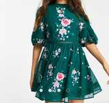 Rochie brodata Asos Petite