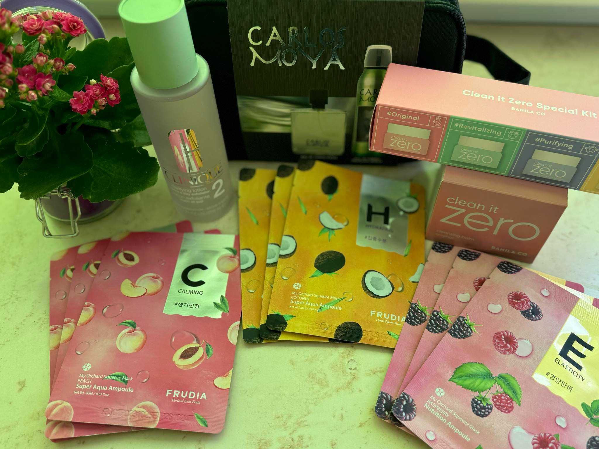 Нова корейска козметика Clean it zero маски за лице Clinique tonic