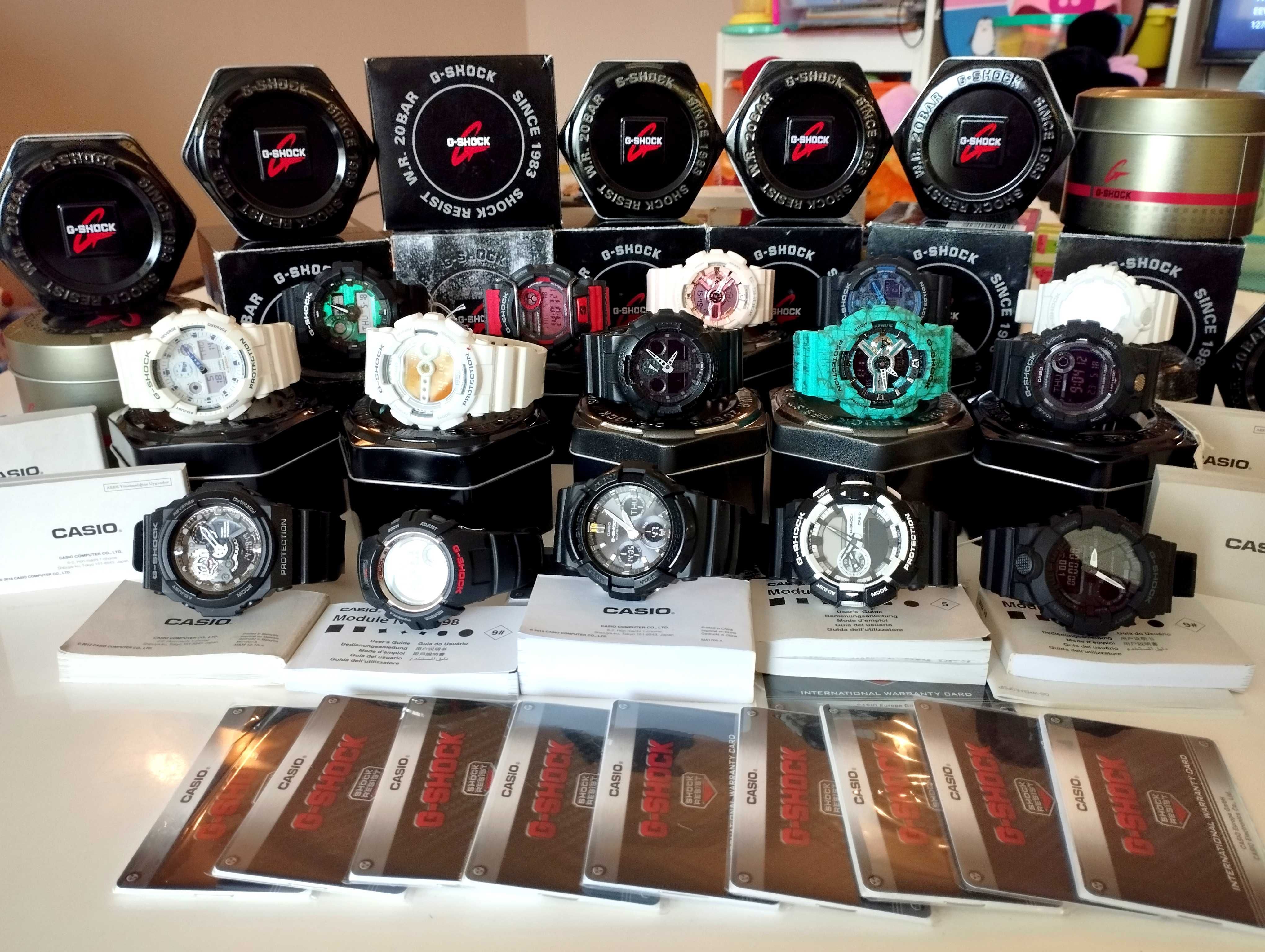 колекция 8 бр. CASIO G-SHOCK нови и употребявани