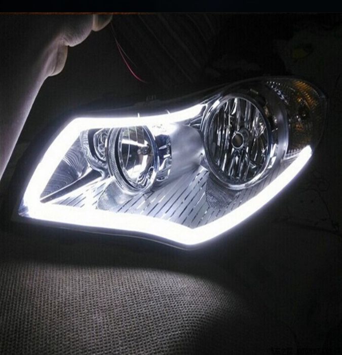 Lumini de zi DRL banda, tub neon flexibil led pozitii universale 60cm