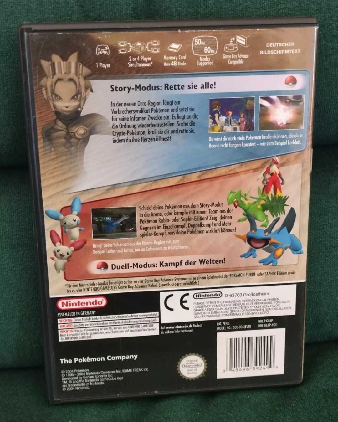 POKEMON COLOSSEUM Nintendo GameCube 2004 PAL Version - manual lipsa