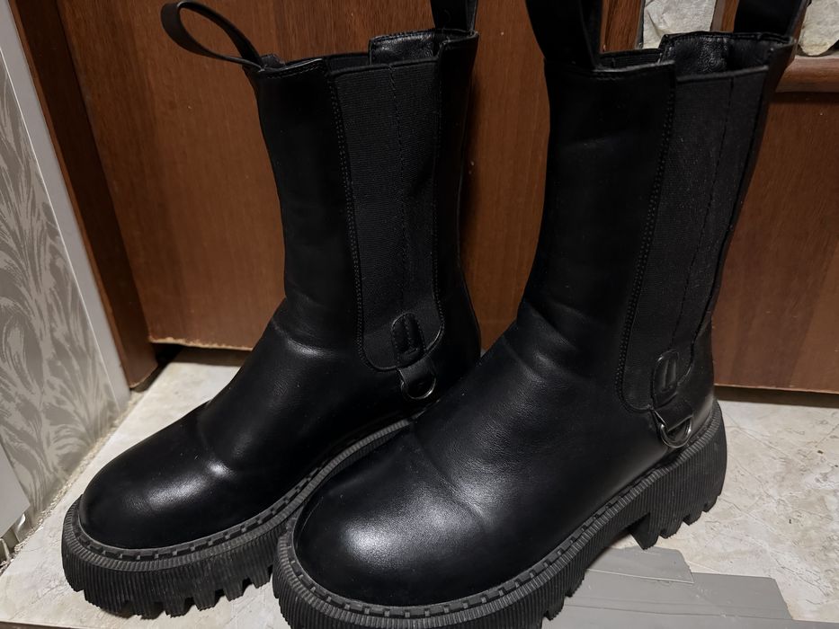 Челси черные женские (сапоги)