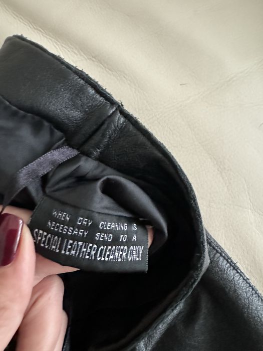 Fusta scurta piele- S