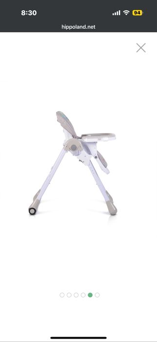 Столче за хранене MONI Muffin сив