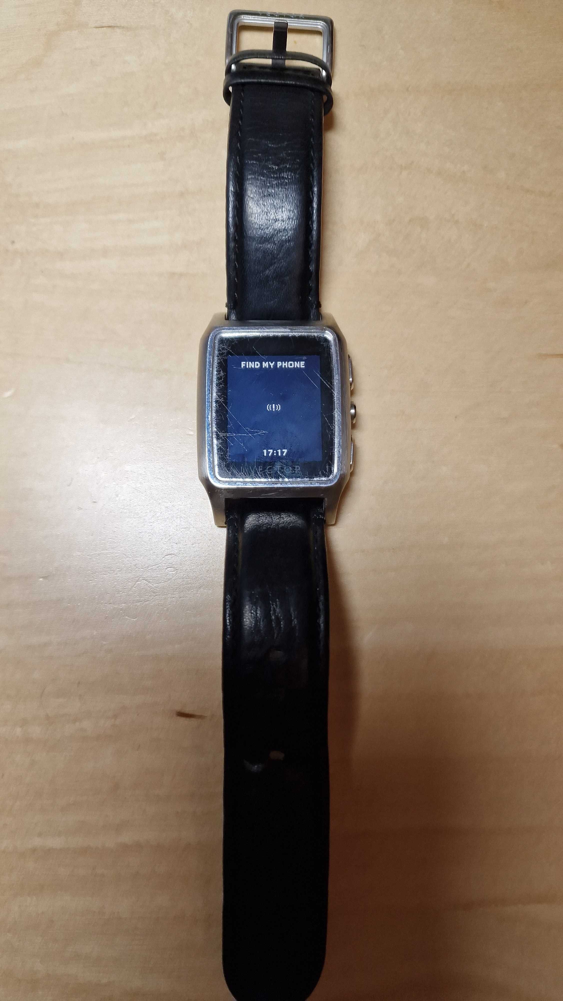 Ceas smartwatch rar Vector Meridian M120 316L de colectie curea piele