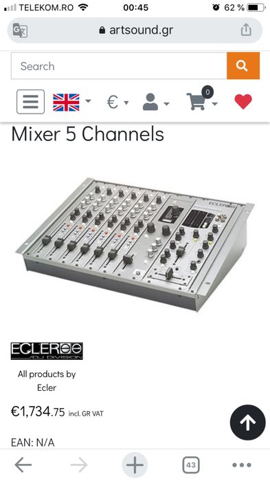 Tableta de mixaj/mixer audio Ecler Sclat nu Pioneer, Allen Heath, Rane