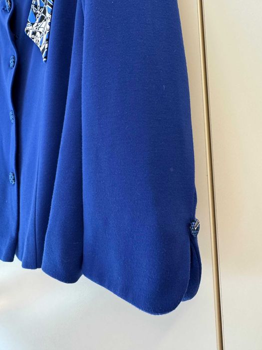 Sacou dama elegant, culoare albastra, marime 48