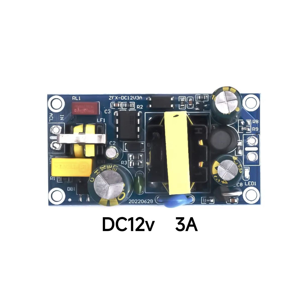 Токоизправител, трансформатор 220v към 12v, 3 ампера