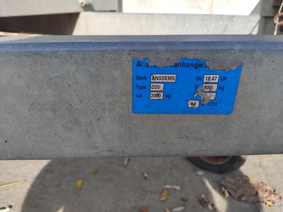 Remorca axa dubla 2000kg