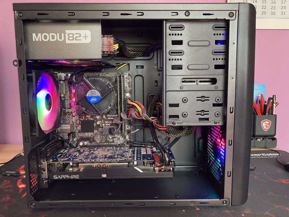 Геймърски компютър INTEL CORE I5, AMD RADEON R9 280, 16GB, SSD, Win 11