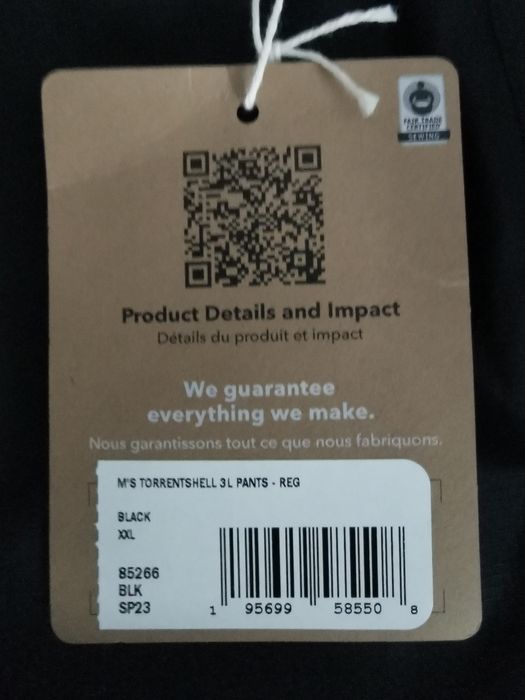 Pantaloni noi Patagonia Torrentshell XXL bărbați 3-Layer, munte