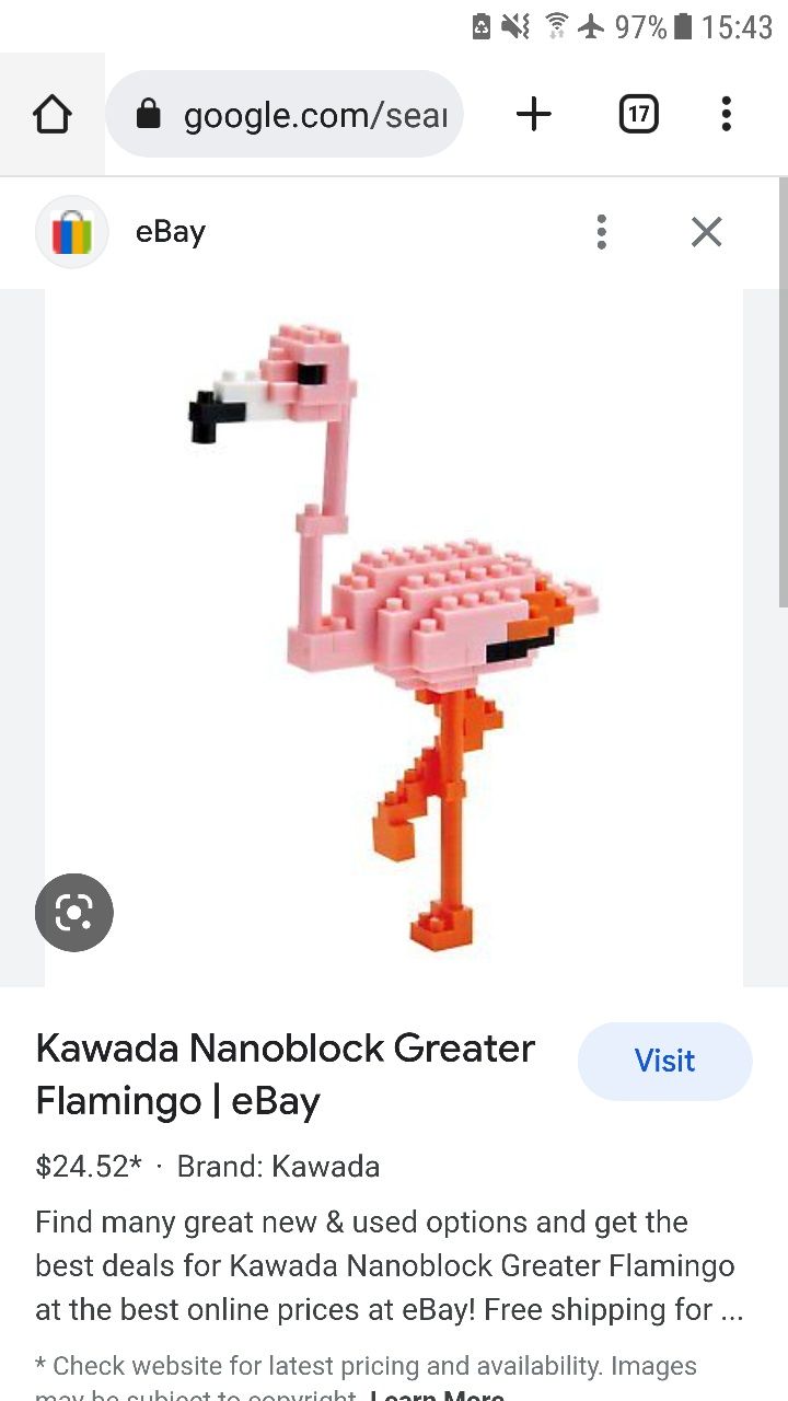 Kawada Nanoblock Greater Flamingo lego