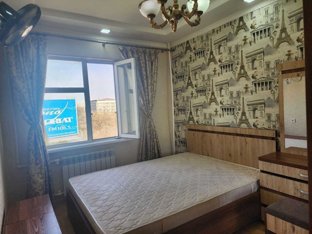 м.Ойбек массив Айбек школа 60 2-комн 6/9 60 м² мебель чистая