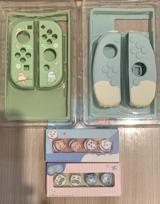 Продам мягкие силиконовые колпачки для джойстиков и чехлы для Nintendo