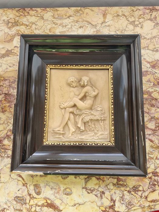Vand Tablou cu figurine marmura fina