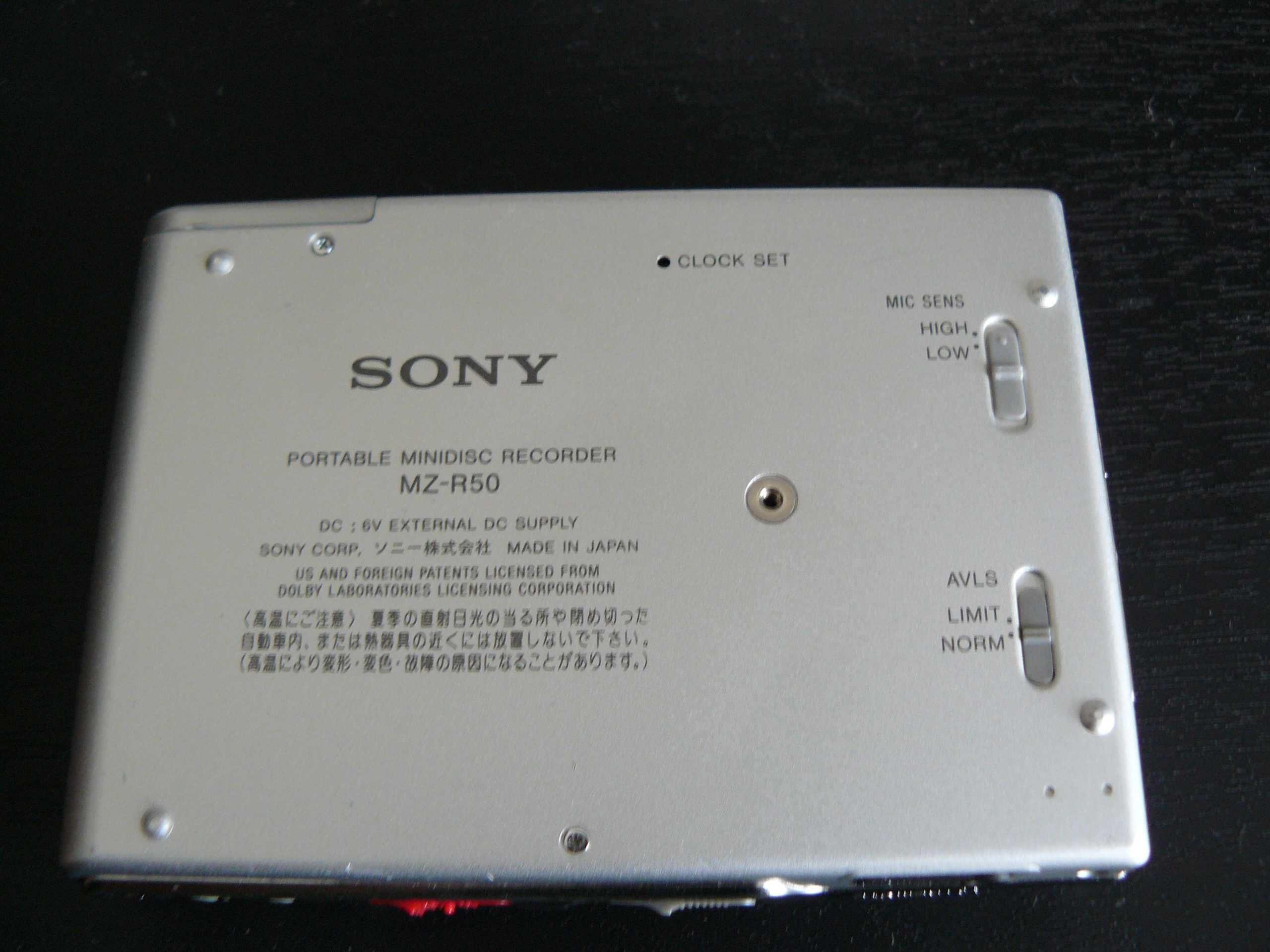 Minidisc portabil Sony mz  r50
