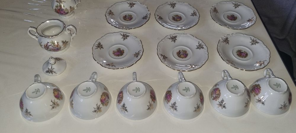 Set de masa pentru ceai portelan Bavaria Fragonard