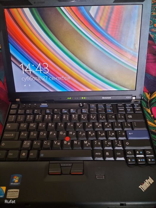 Lenovo x201 qora rangda