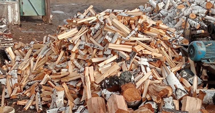 Дрова колотые берёза