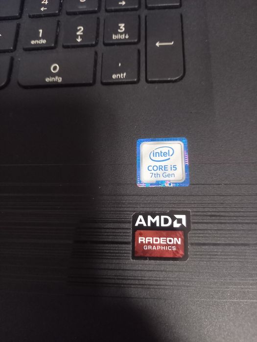 Laptop HP 17 inci i5 gen 7 ddr4,ssd