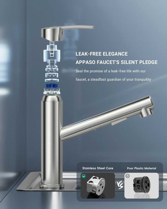 Baterie chiuveta cu Dus+ cartus Ceramic,Crom Periat,REDUS de la 450RON