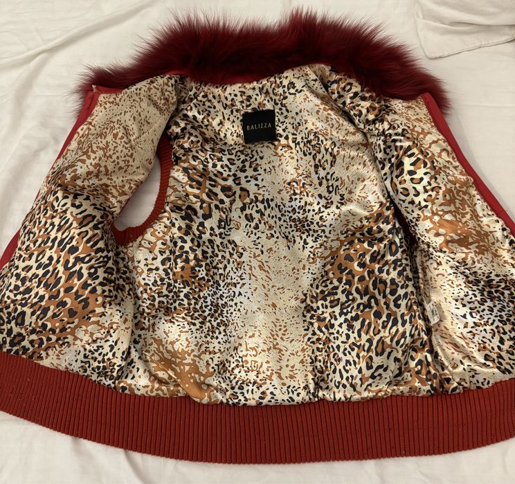 Vesta din blana naturala de vulpe S-M