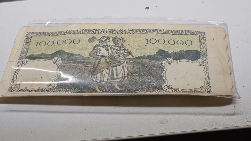 Monede euro si Bancnota 100.000 lei