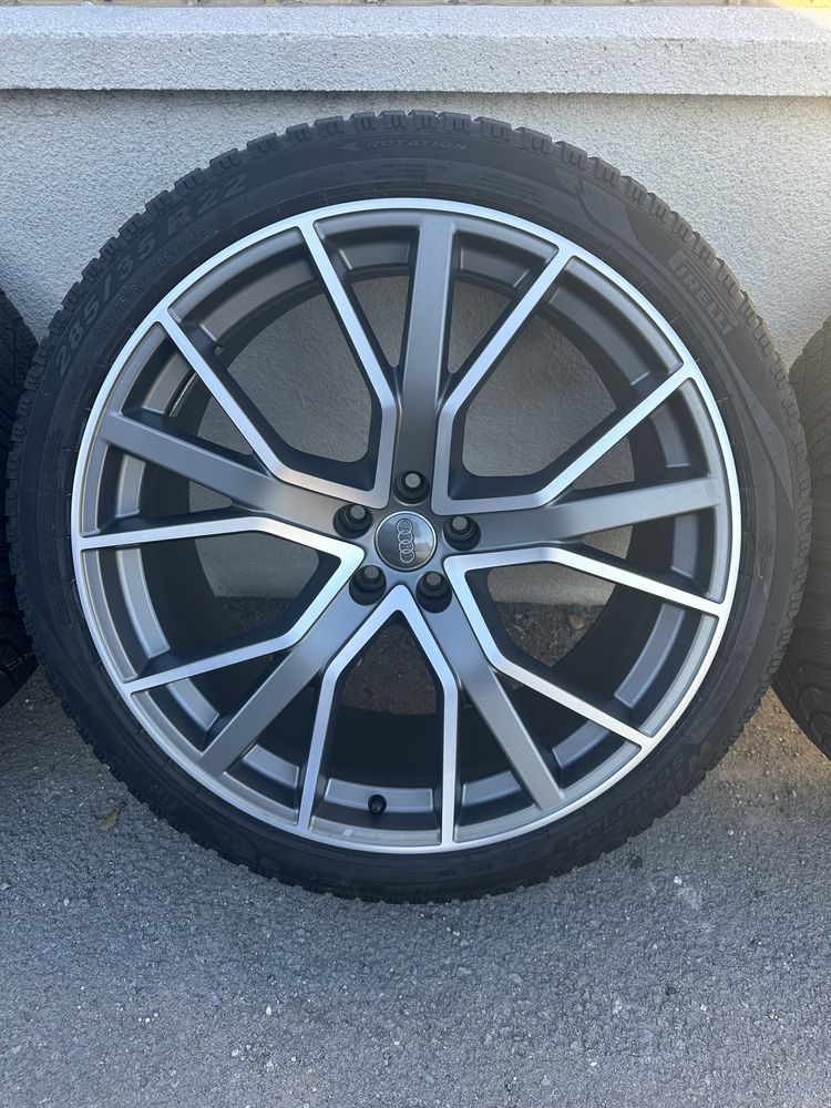 Оригинални джанти 22“ Audi Sport за Ауди Q7/SQ7 4М с зимни гуми!