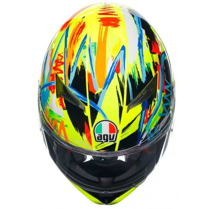 НОВА КАСКА AGV K3 Rossi Winter Test 2019