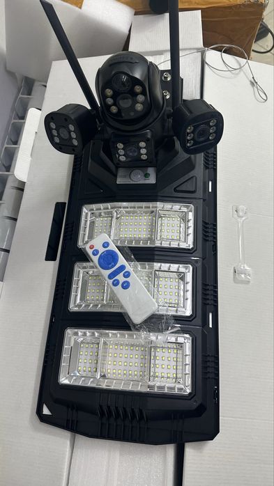 Беспроводная зуковая видеокамера 4к с прожектором