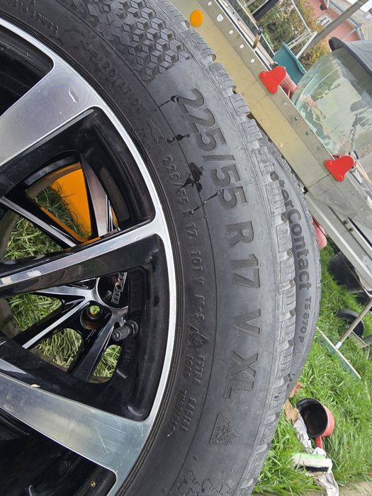 Set jante aliaj Oxxo R17 5x112 + anvelope iarnă Continental225/55 2023