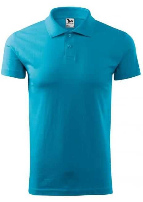 Tricou polo pentru barbati Single J., turcoaz, marime S - 50 lei