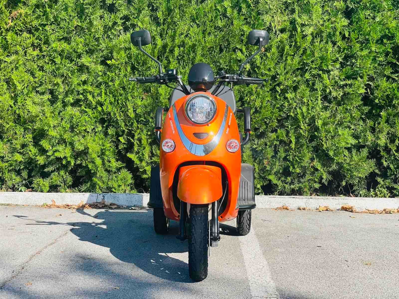 Промо Цена! Електрическа Tриместна Tриколка X2 1500W - Orange