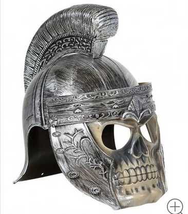 Casca Gladiator Replica Cu Partea Din Fata Mobila Tip Schelet Din ABS