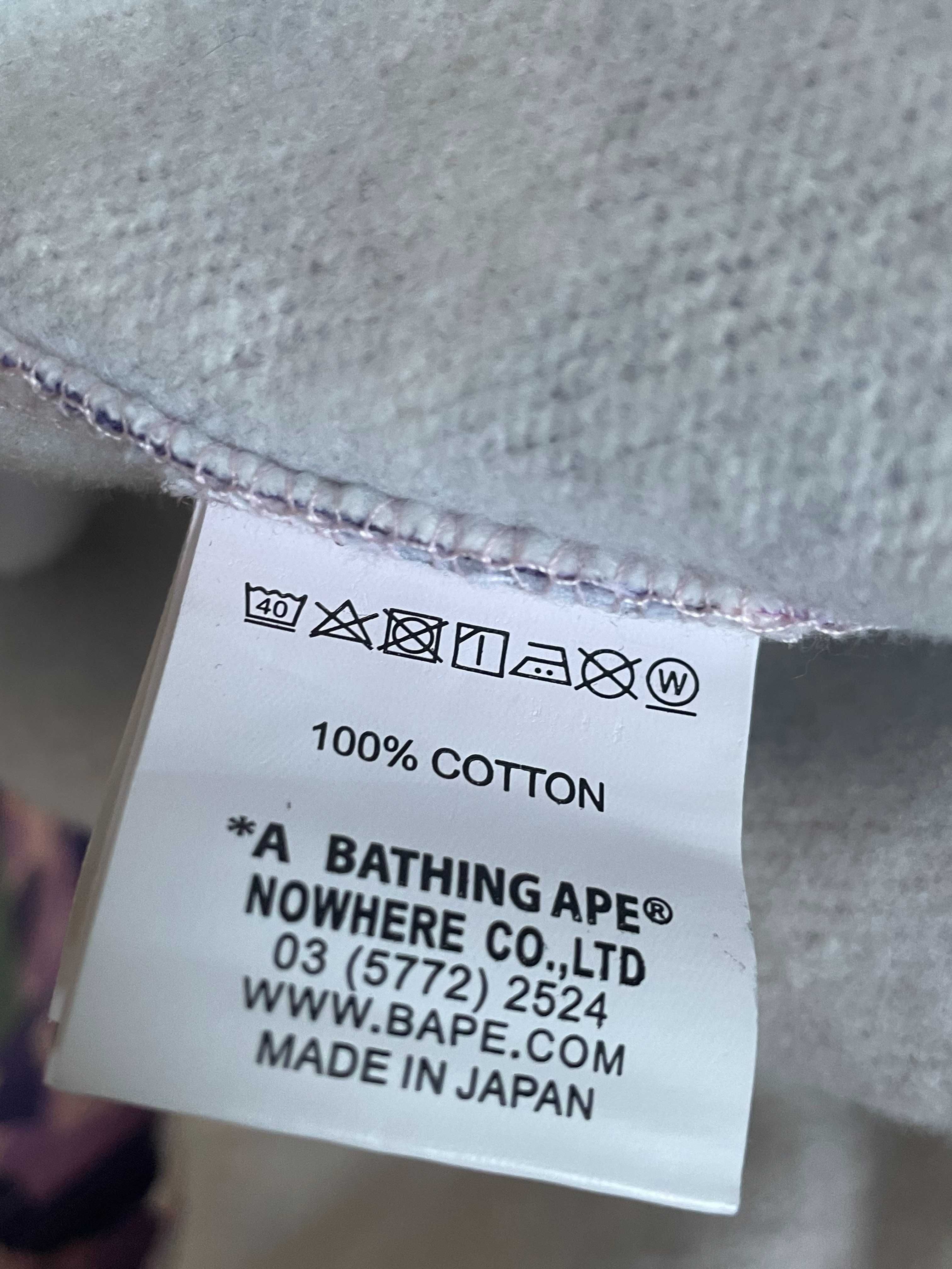 Hanorac BAPE Purple & White Camo Shark Full Zip