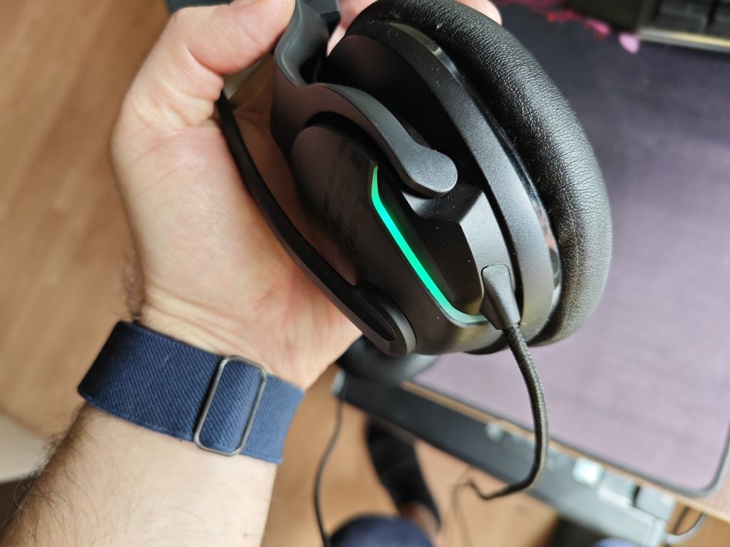 Геймърски слушалки Roccat Khan Aimo - 7.1 Surround + RGB