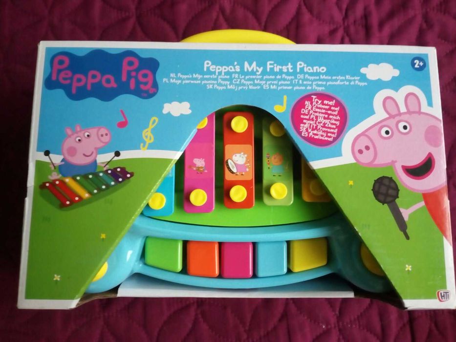 Дистанционно за кола с ключове Kaichi.Peppa Pig 2 в 1 - пиано-ксилофон