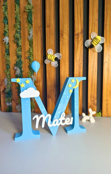 Litere / Inițiale personalizate 3D – cadou unic, decor evenimente