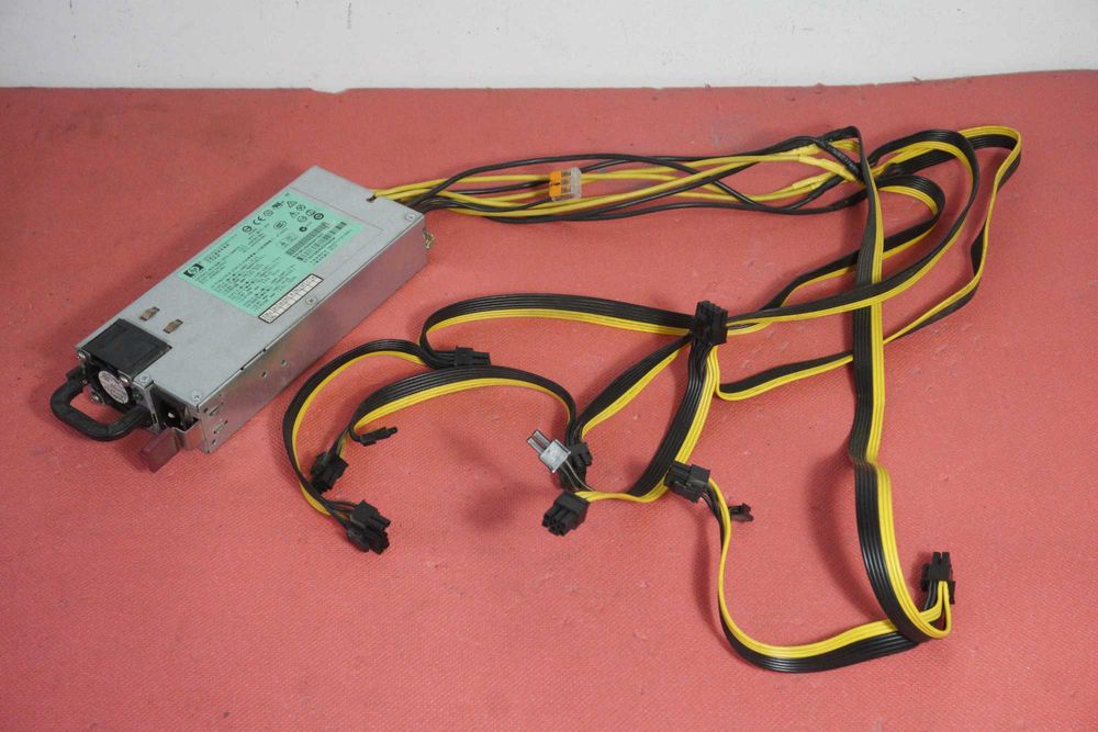 Захранване PSU HP 1200W Server PSU със запоени PCIe кабели / Вкл.ДДС