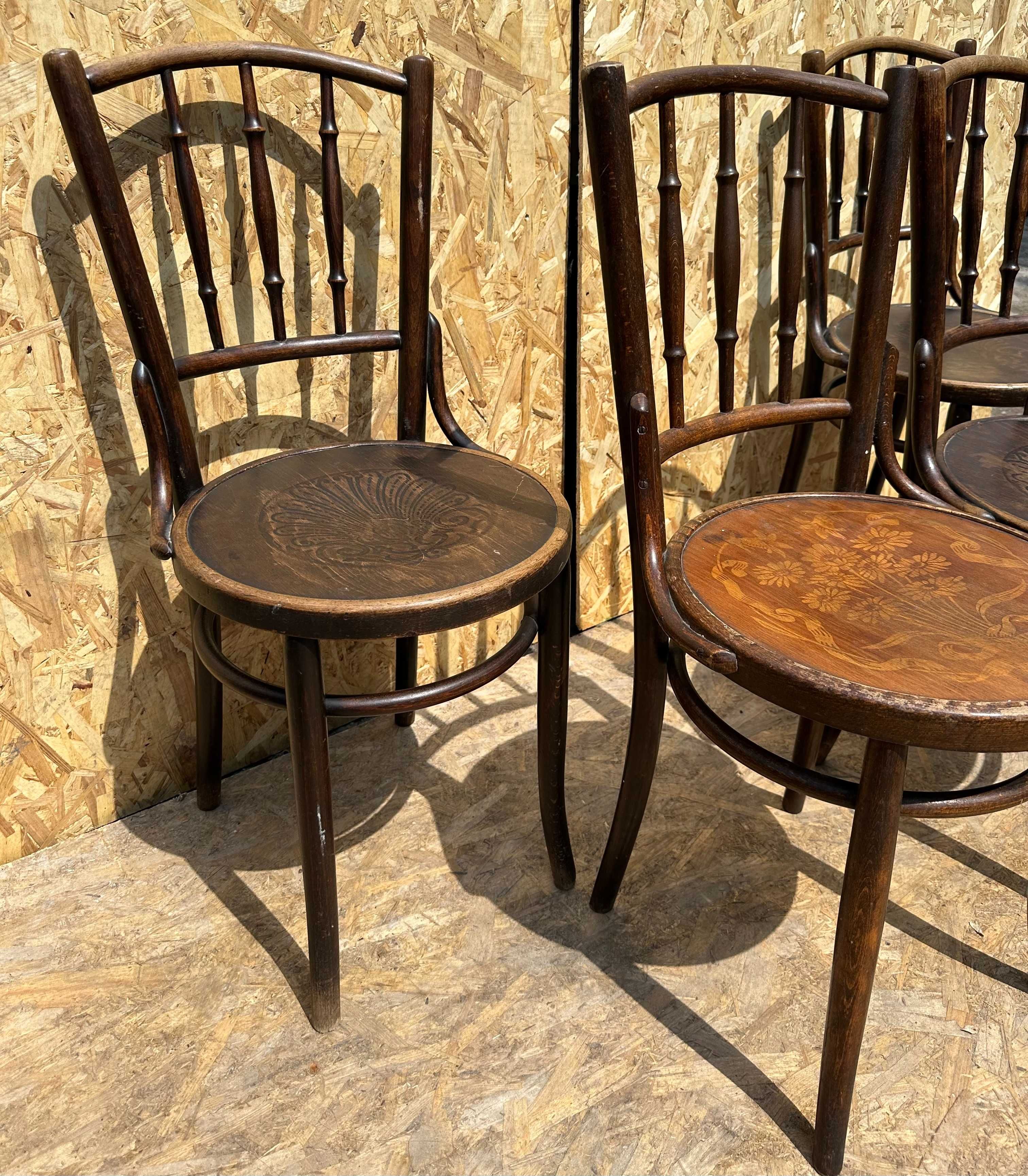 4 buc Scaun Vintage Stil Thonet; Scaun din lemn