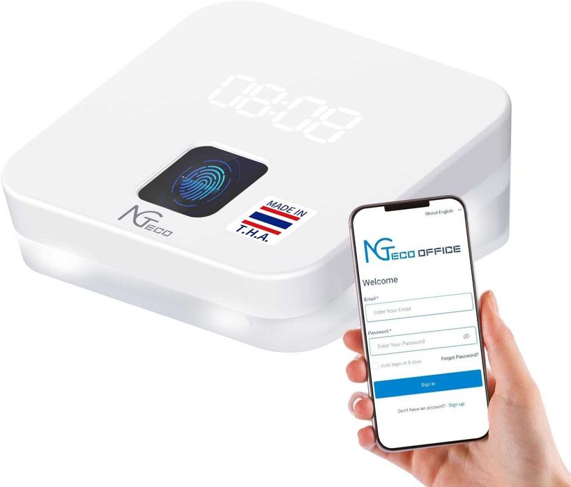 Ceas de Pontaj NGTeco TC4 cu Amprenta si Aplicatie Cloud